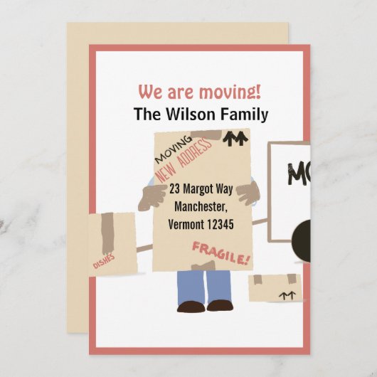 私たちモダンが動いている可愛い発表 案内状 (正面/裏面)