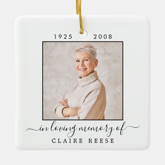 私たちモダンが大好きな天国写真 セラミックオーナメント (正面)