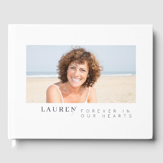 私たちモダンのハートで永遠にミニマル写真 ゲストブック (正面)