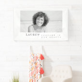 私たちモダンのハートで永遠にミニマル写真 横断幕 (インサイチュ)