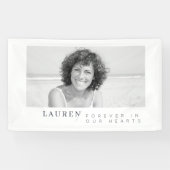 私たちモダンのハートで永遠にミニマル写真 横断幕 (横)