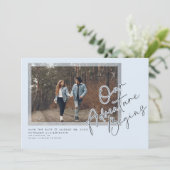 私たちモダンの冒険が始まる日付写真を保存 セーブザデート (スタンド正面)