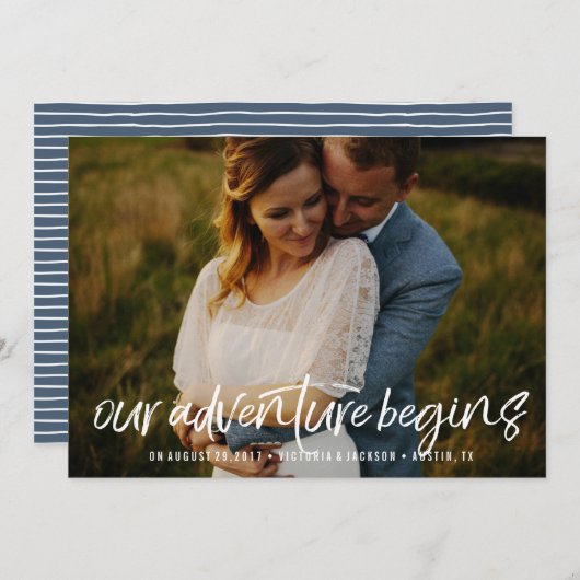 私たちモダンの冒険は日付の写真を保存 セーブザデート (正面/裏面)