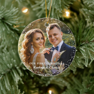 私たちモダンの初めてのクリスマスはフローラさん セラミックオーナメント