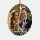 私たちモダンの初めてのクリスマスはフローラさん セラミックオーナメント (右)