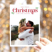 私たちモダンの初めてのクリスマス新着写真 シーズンカード