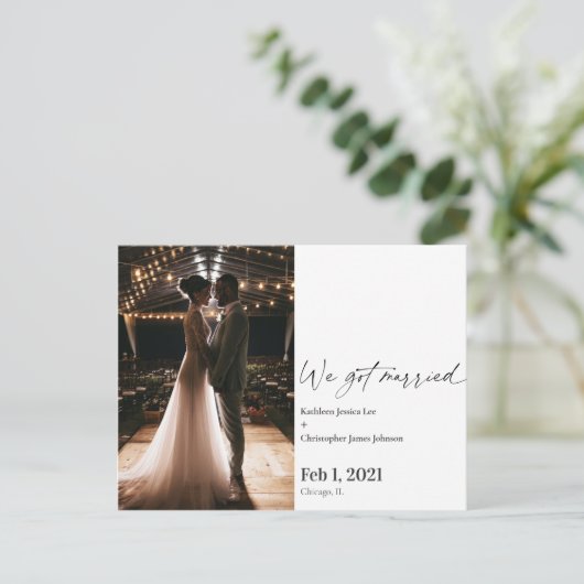 私たちモダンの得驚きの発表の写真 ポストカード (スタンド正面)