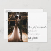 私たちモダンの得驚きの発表の写真 ポストカード (正面/裏面)