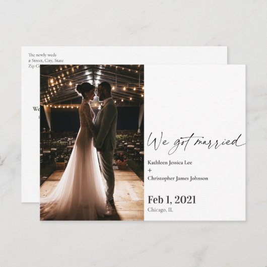 私たちモダンの得驚きの発表の写真 ポストカード (正面/裏面)