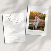 私たちモダンはバラ金ゴールド書道結婚の 招待状