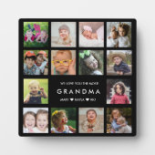 私たちモダンは愛おばあちゃん14フォトコラージブラック フォトプラーク (正面)