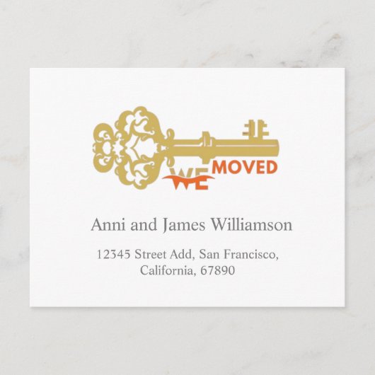 私たちモダンは鍵移動 シーズンポストカード (正面)