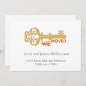 私たちモダンは鍵移動 案内状 (正面/裏面)