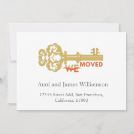 私たちモダンは鍵移動 案内状