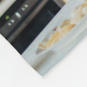 私たちモダンは黒い写真コラージュを愛している フリースブランケット (角)