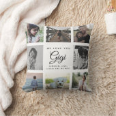 私たちモダンは、あなたを愛するGIGI母の日の写真コラージュ クッション (ブランケット)