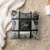 私たちモダンは、あなたを愛するGIGI母の日の写真コラージュ クッション (ブランケット)