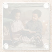 私たちモダンは、ママのフォトグラスコースター愛 ガラスコースター (裏面)