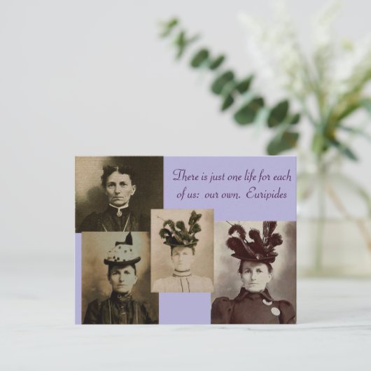 私たち一人ひとりに命が一つしかない。 ポストカード (スタンド正面)