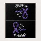 私たち一緒に戦う - アルツハイマー病の意識向上 (外部フラット)