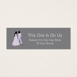 私たち上の2つの花嫁フリードリンク(薄紫とグレー)