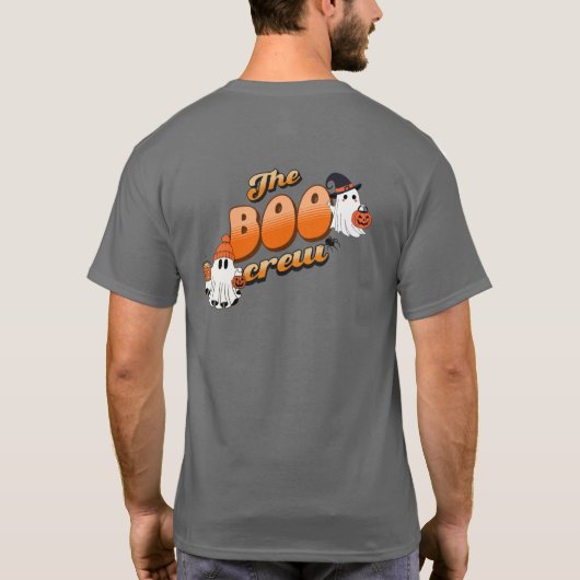 私たち不気味の「The Boo Crew」 T-Shirでおもしろいに参加 Tシャツ (裏面)