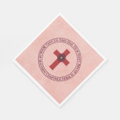 私たち与えこの日バイブル聖句クロステラコッタ スタンダードランチョンナプキン (角)