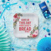 私たち与えの今日は私たちの毎日のパン紙プレート ペーパープレート (パーティー)