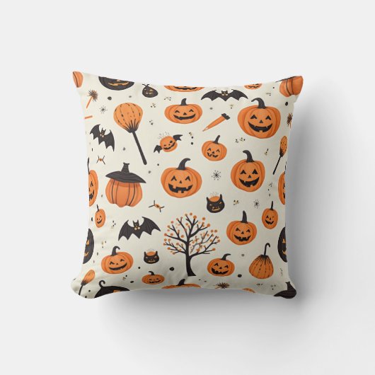 私たち与えはハッピーハローウィンだ。 クッション (正面)