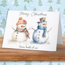 私たち二人からのクリスマスのご挨拶