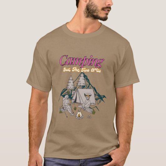 私たち二人だけのキャンプギフト Tシャツ (正面)