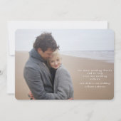 私たち二人の写真 ウェディング セーブ・ザ・デート (裏面)