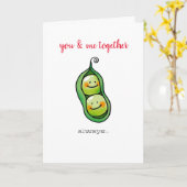 私たち二人一緒（似たもの同士） カード (黄色い花)