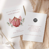 私たち企業のの家からあなたのホリデーカードへのロゴ 招待状