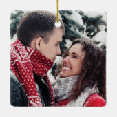 私たち伝統的の初めてのクリスマスフォトセラミックオルナ セラミックオーナメント (裏面)