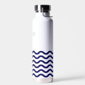 私たち保の海プラスチック無料海航海の波 ウォーターボトル (左面)