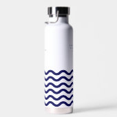 私たち保の海プラスチック無料海航海の波 ウォーターボトル (右面)