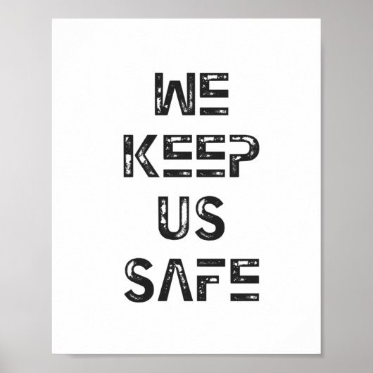 私たち保は安全ステッカー ポスター (正面)