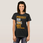 私たち保護の子供は銃の暴力を止める Tシャツ (正面フル)