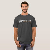 私たち保護の野生象のトランクを解放 Tシャツ (正面フル)