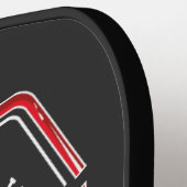 私たち信じはサッカーの家族の名カスタム前 ピックルボールラケット (左詳細)