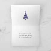 私たち全員からのクリスマスカード シーズンカード (内部)