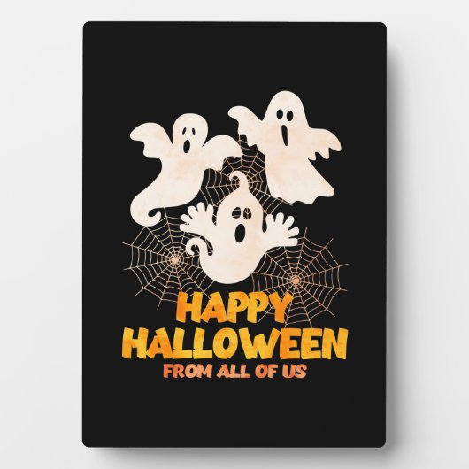 私たち全員からのハッピーハローウィン フォトプラーク (正面)