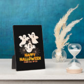 私たち全員からのハッピーハローウィン フォトプラーク (側面)