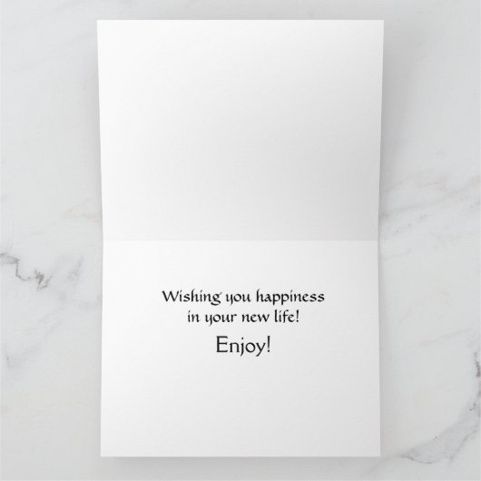 私たち全員からの大きなリタイアメントの贈り物　喜びと感動 カード (内部)