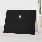 私たち全員からの大きな感謝と喜びのメッセージ 誠におめでとうございます カード (裏面)