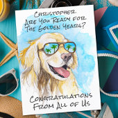 私たち全員からの面白い退職おめでとうございます ポストカード