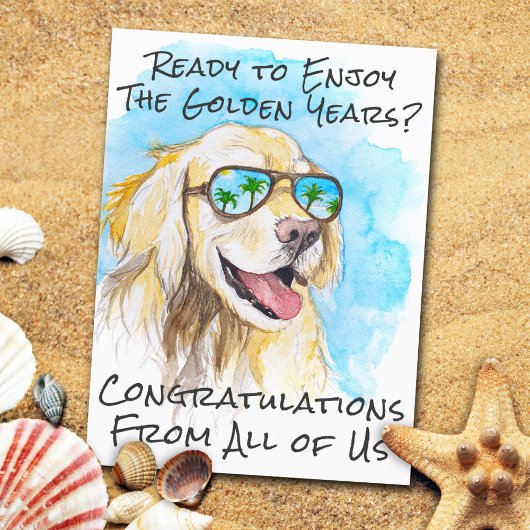 私たち全員からの面白い退職おめでとうございます ポストカード