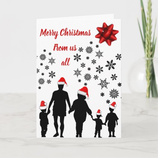 私たち全員からクリスマスカード カード (正面)