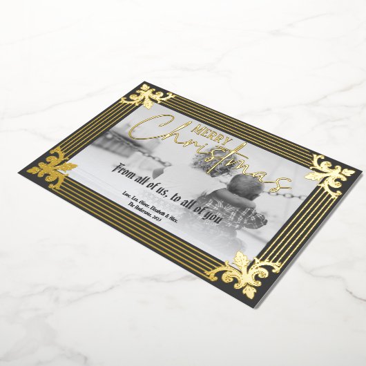 私たち全員から写真まで 箔シーズンカード (回転した状態)